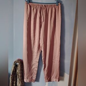 LILYSILK 100% Mulberry Silk 22mm Pink Pull On Pants XL